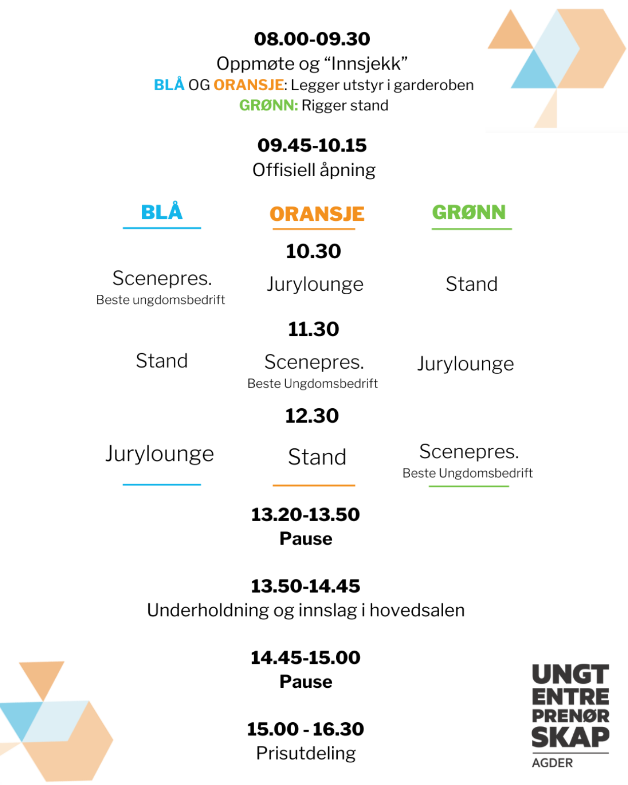 UE Agder FM UB 2026 Program