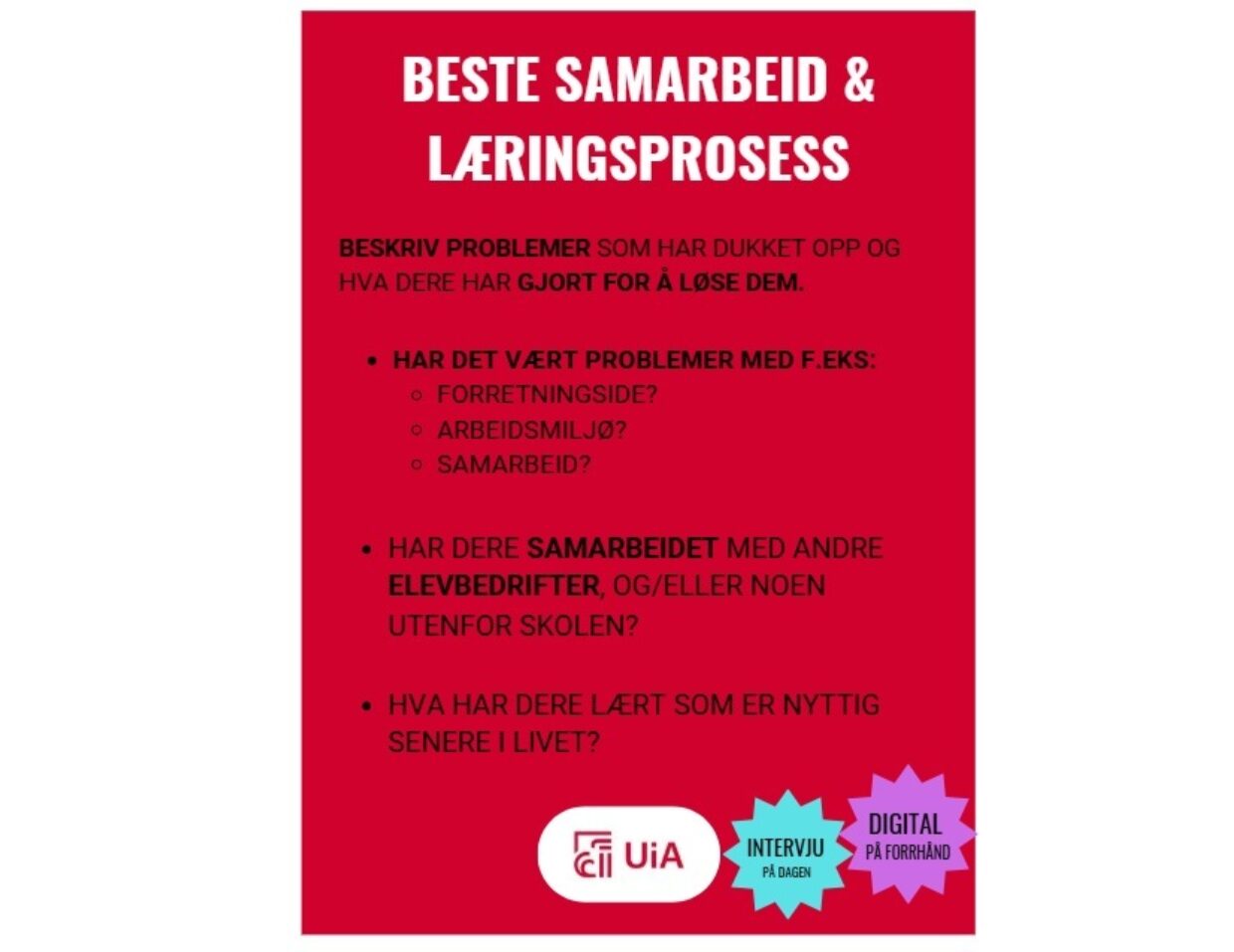 BESTE samarbeid Laering Nettsidevennlig