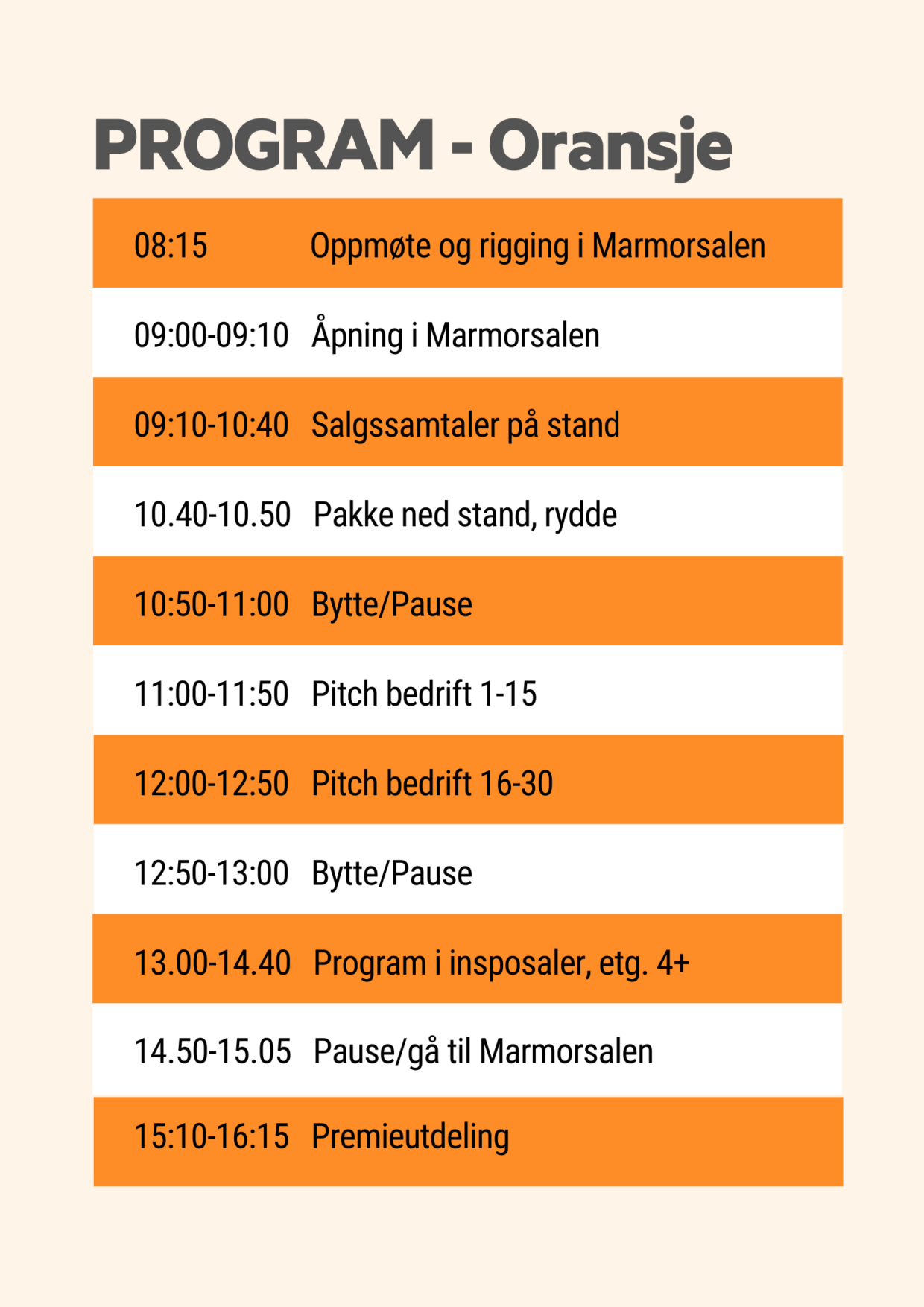 Program Oransje