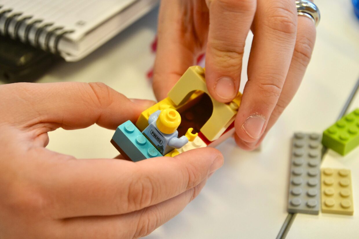 Bilde legomodell liten