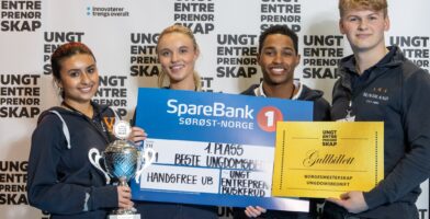 1pl Beste Ungdomsbedrift Handsfree UB Akademiet Drammen 2
